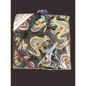 Australian Kitchen Coordinates Apron & Oven Mitten Set Cotton Kangaroo Dot‎ Art